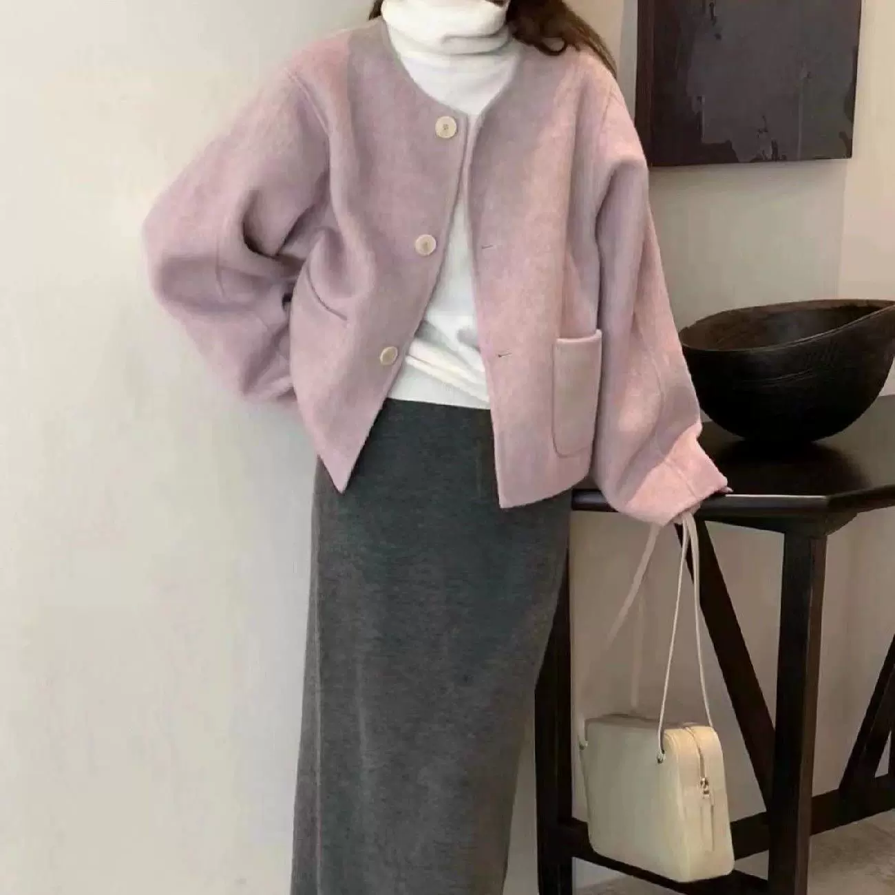 Вязаная демисезонная куртка для отдыха, стиль Chanel, корейский стиль, яркий запоминающийся стиль, качественный стиль, оверсайз