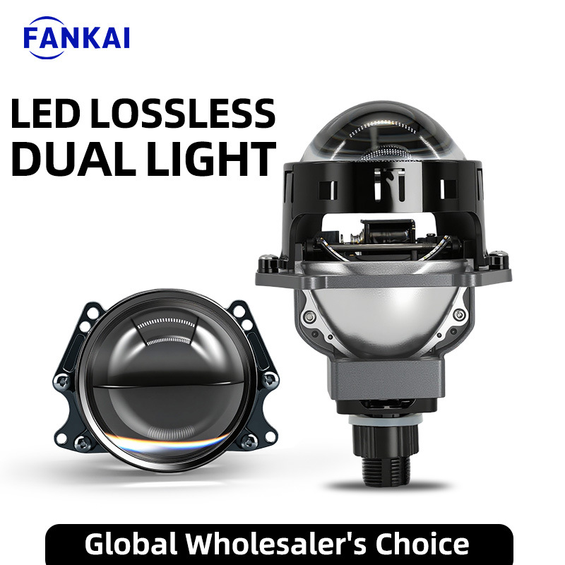Aplicable a K60 sin pérdida LED lente de luz dual 3.0 pulgadas faro de automóvil 60W de alta potencia H4H7