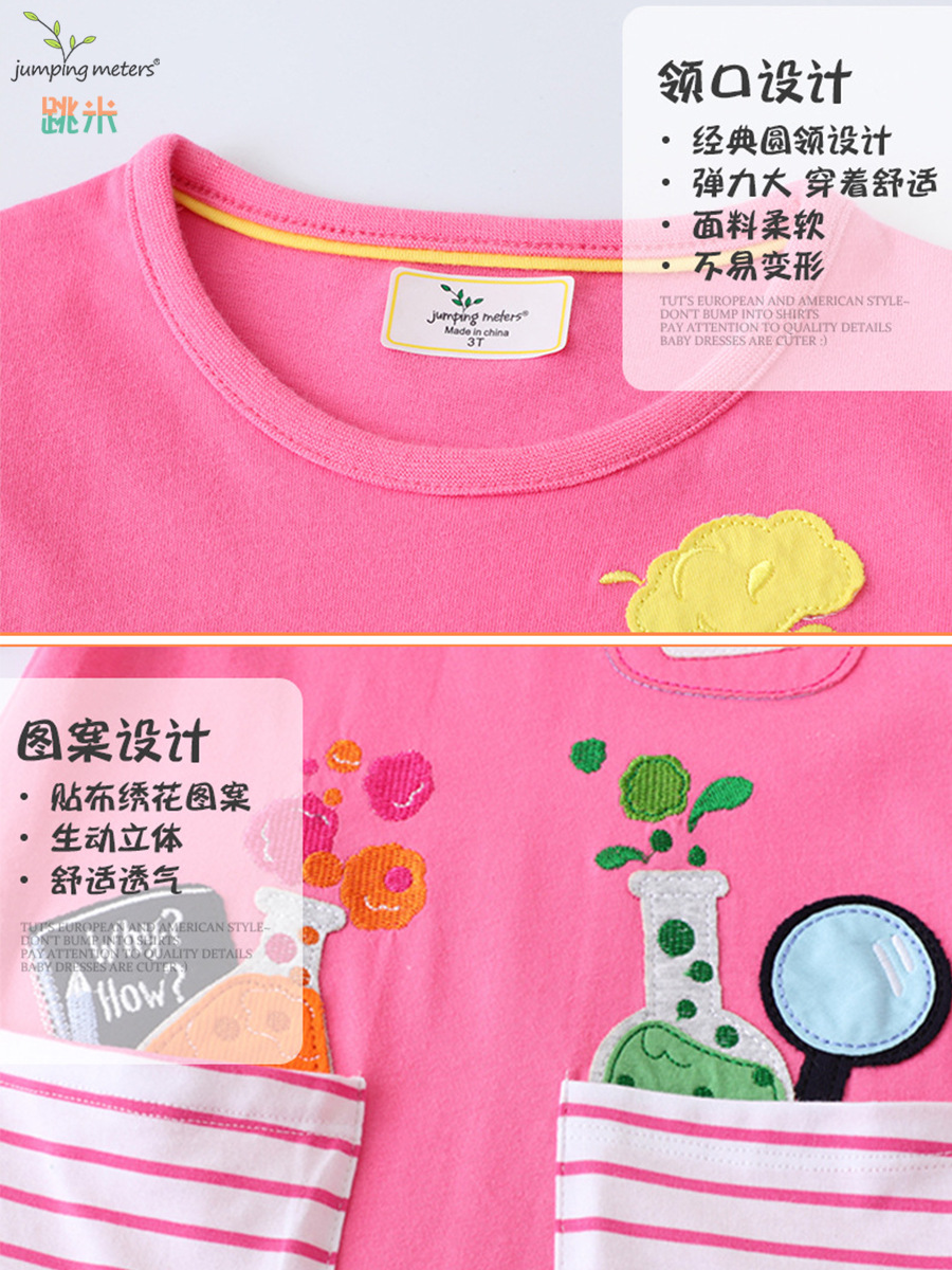 Vestidos infantiles de estilo europeo y americano para primavera y otoño, nueva ropa infantil de otoño, vestidos de niña de manga larga con dibujos animados al por mayor.