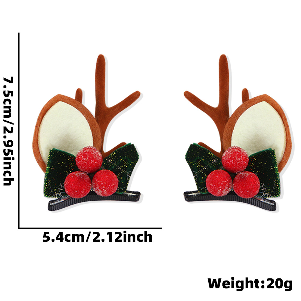 Cruzar la frontera Nueva horquilla de Navidad decoración del Partido de regalo de Navidad corbata de pico de pato clip arco campana clip