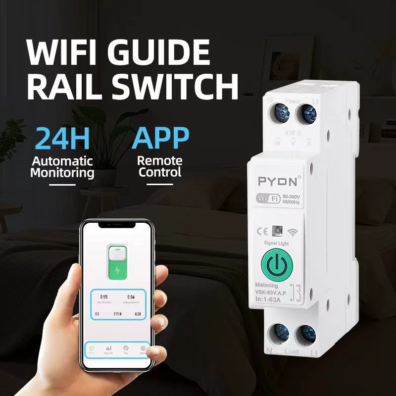 跨境无线遥控开关wifi智能远程APP远程控制断路器电源控制开关