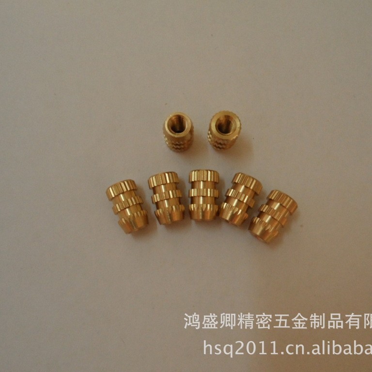 厂家供应8*12.8MM拉花铜螺母圆螺母