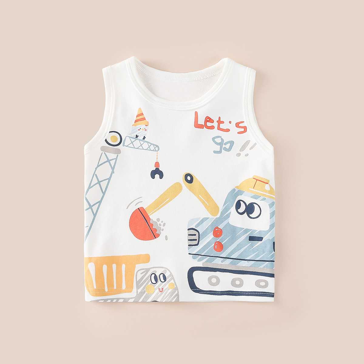 代理の赤ちゃんのベストの服の夏の薄いタイプの子供の純綿の上着の男女の子供のガーターの袖なしの底のシャツ