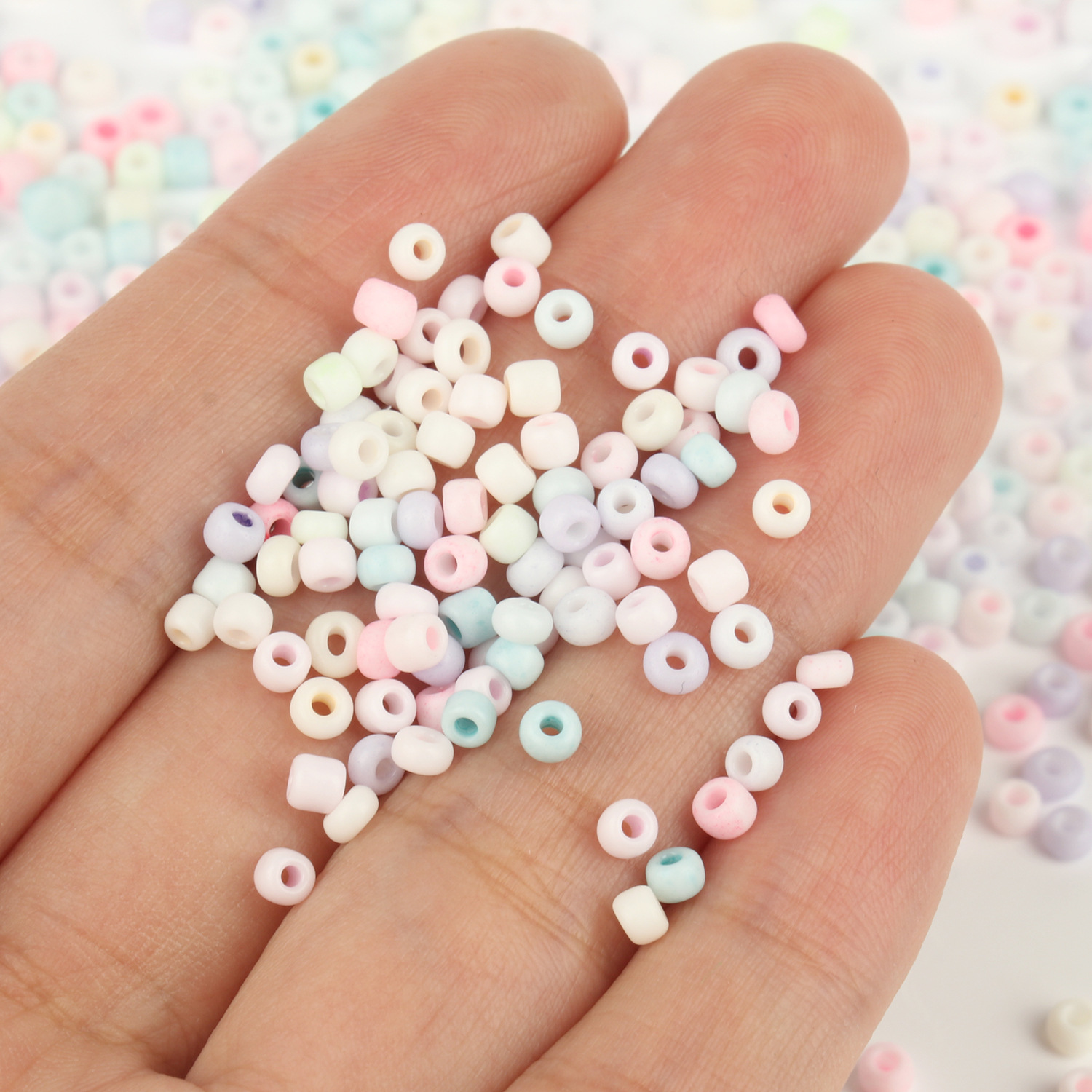 1 Set Diameter 3mm Glass Solid Color Polished Beads display picture 11