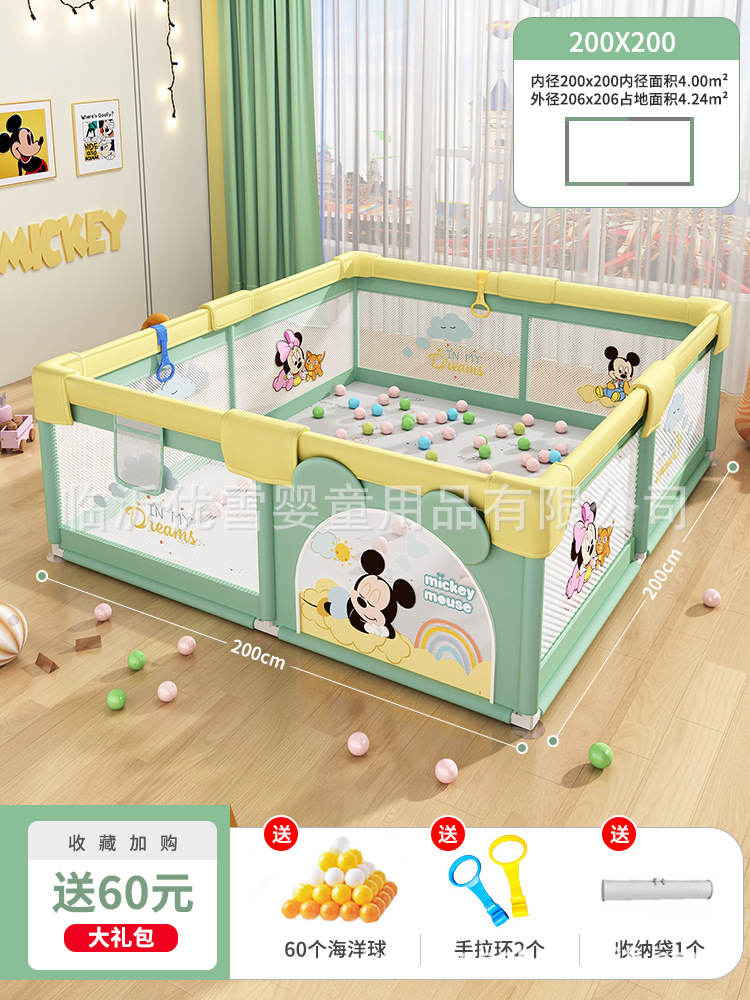 Jogos genuinos de Disney valla de protección para bebés domésticos interiores valla de piso para niños valla de rastreo