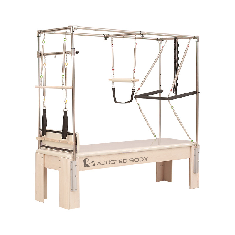Pilates roble blanco Cadillac cama de yoga equipo de entrenamiento de Pilates 3 en 1 fábrica de equipos elevados