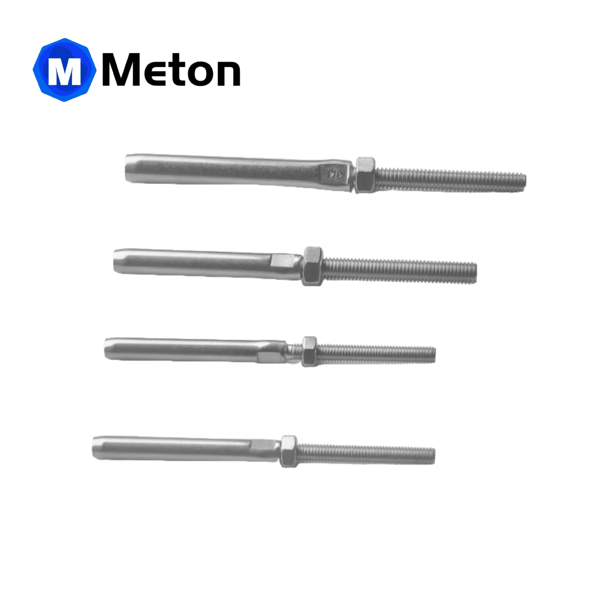 316不锈钢直杆带螺丝接线器 端子 护栏拉锁钢丝绳连接件锁紧器