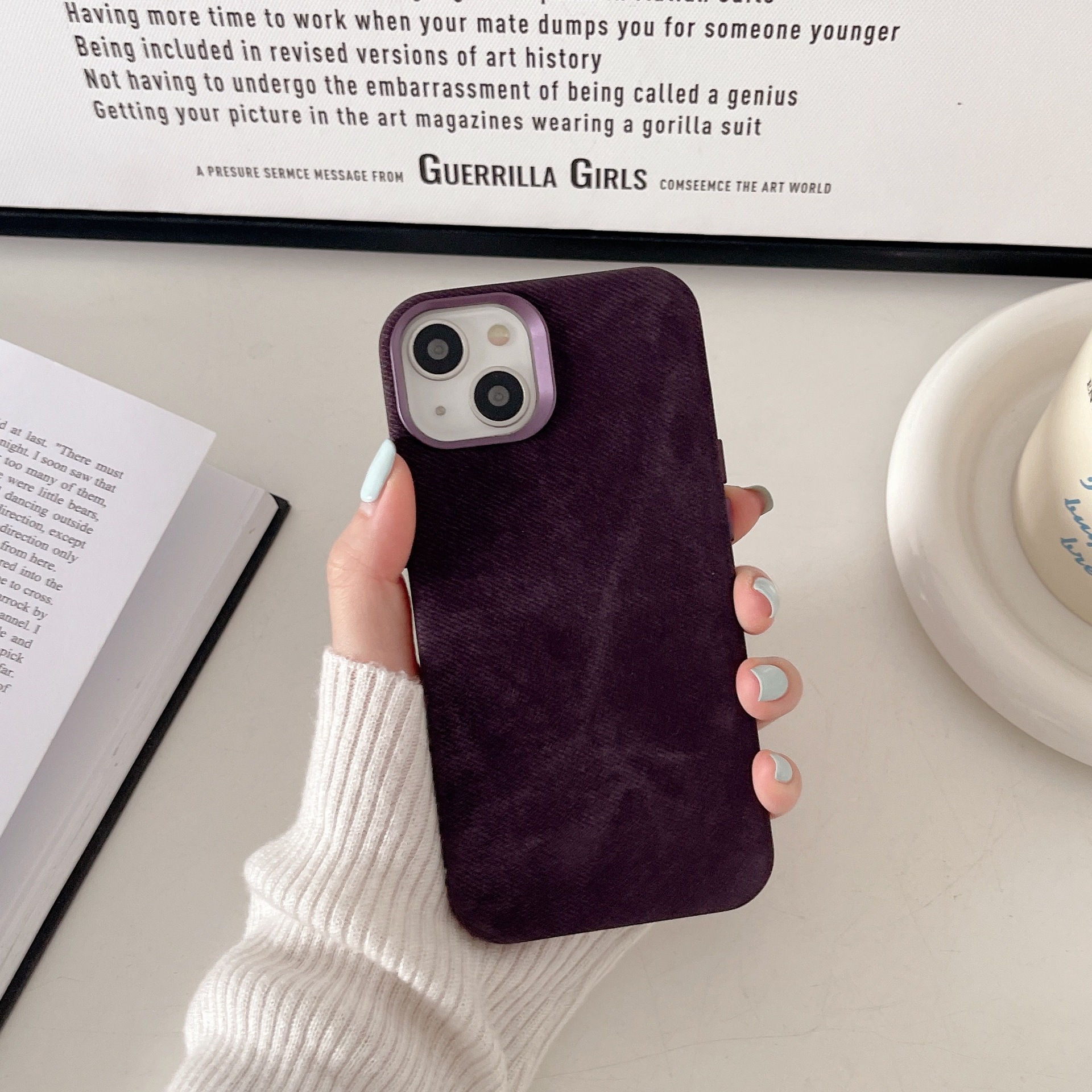 Magnetische Flanell Handyhülle Für Iphone 17 Pro Max Schutzhülle_voghion.com