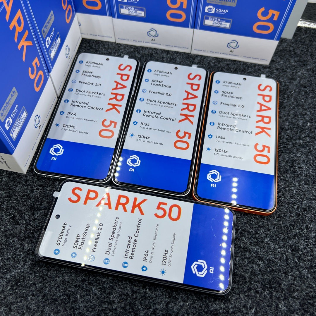 Spark50 smartfon 24+512 GB yaddaş, Android, HD ekran