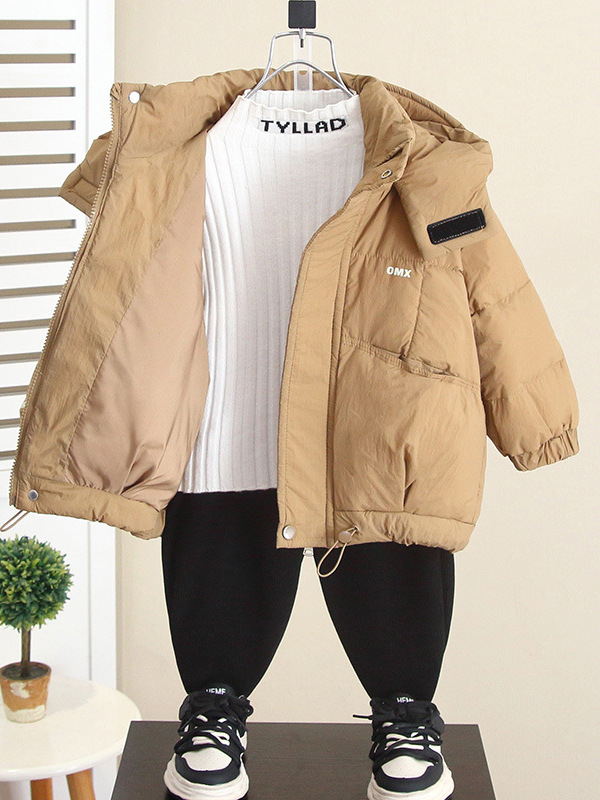 6902 chaqueta de plumón de pato blanco para niños chaqueta de algodón grueso para niños 2025 nueva ropa de invierno ropa de algodón para bebés de moda