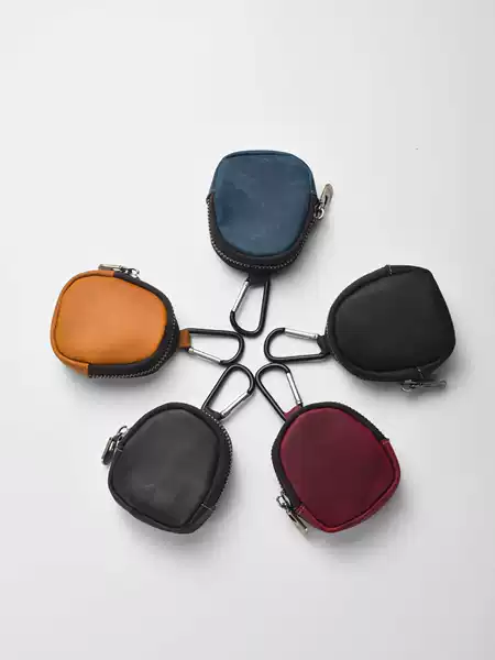 Multicolor Retro Handmade Genuine Leather Portable Key Bag for Men, Multifunctional Coin Purse, Card Holder, First-Layer Cowhide Keychain