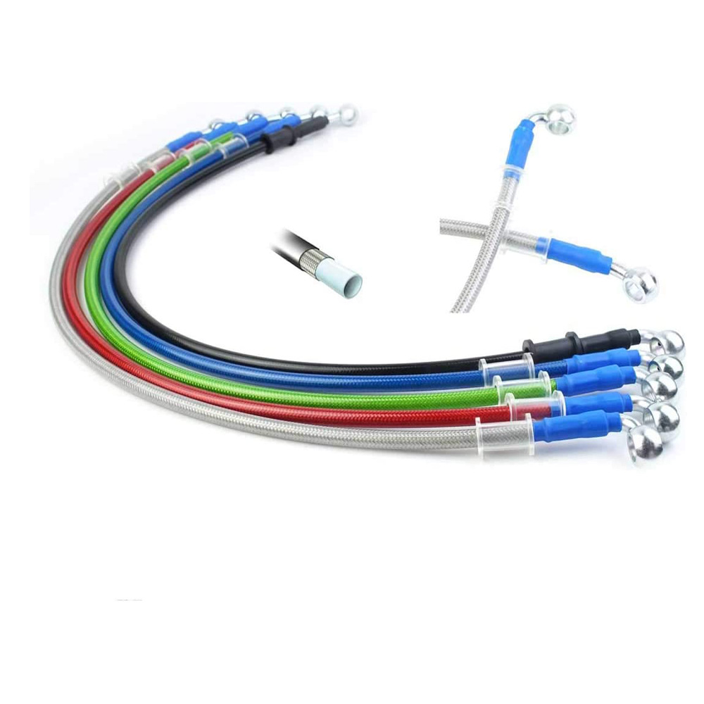 Teflon Electric Vehicle Brake Oil Pipe Motorcycle Brake Oil Pipe 10mm Front and Rear Brake Integrated Hydraulic Oil Pipe