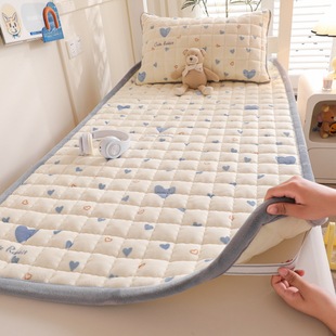 Class 2024A Student Milk Velvet Mattress Dormitory Winter Thickened Warm Mattress Mattress Padded Mattress Anti-static