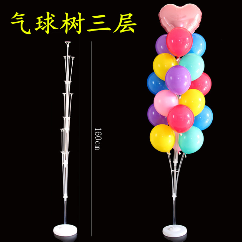 1,6 m 19 bola globo árbol 3-capa base flotante soporte lugar diseño boda apertura cumpleaños fiesta Decoración