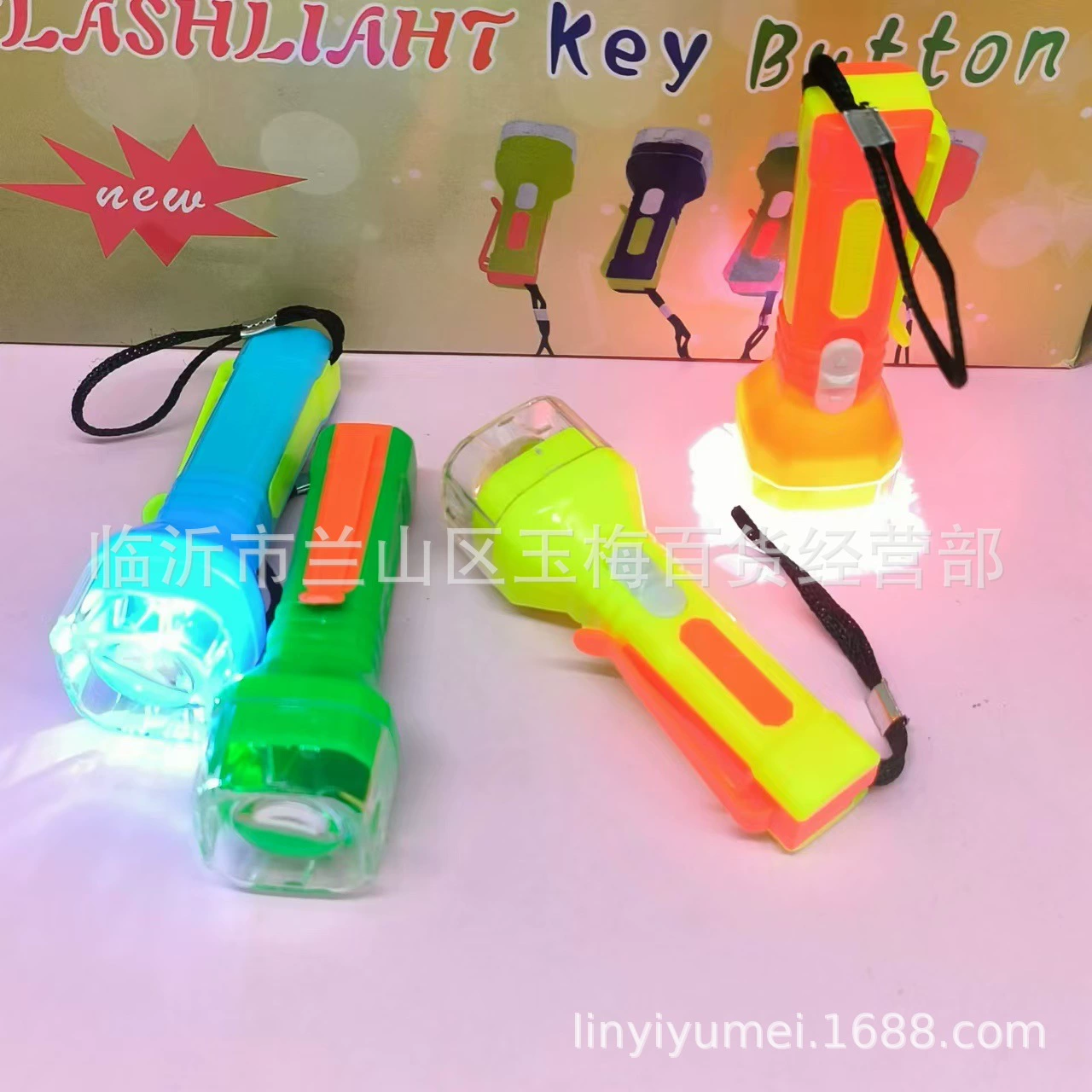 850 прозрачный большой фонарик с квадратной головкой, красочный фонарик с квадратной головкой, бытовой фонарик один юань, 2 юаня, магазинные поставки