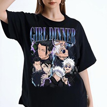 X 28148 Anime Gojo Satoru Printed T Shirt ����ӡ��T��