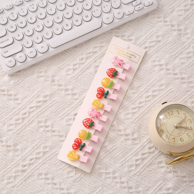 Las pinzas para el cabello de los niños no lastiman el pelo del bebé flequillos pequeños accesorios para el cabello del bebé Princesa Tarjeta de pelo femenino lindo tocado