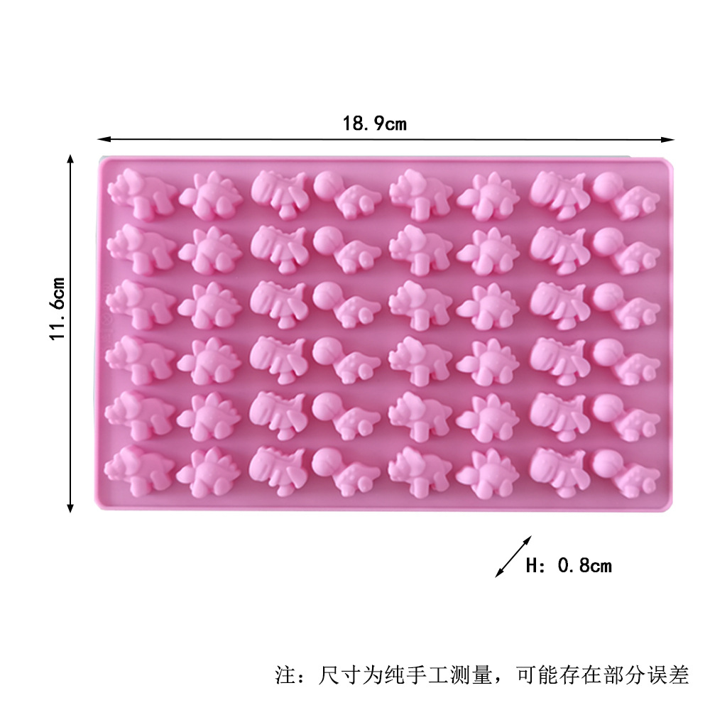 Silicone 48 Lian Dinosaur 132 chocolate horneado pasteles galletas muffins pasteles molde postres herramientas de cocina