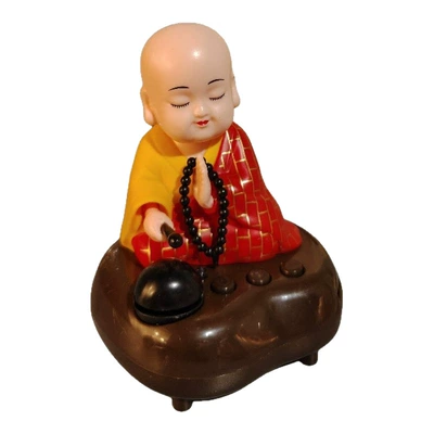 Monk Nodding and Knocking on the: Car ornaments