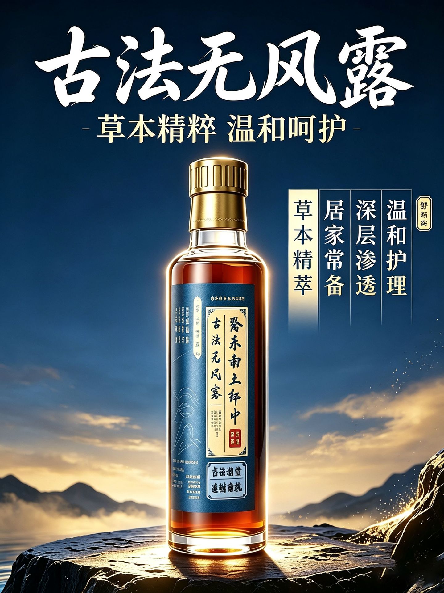 Gufa Wufeng Lu Herbal Massage Liquid 249ml External Use for Shoulder Neck Waist and Joints overview
