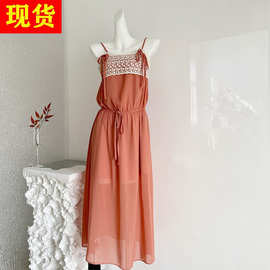 现货  bewithRoseyY*L私服线yb5w+ 26新色蕾丝吊带长裙