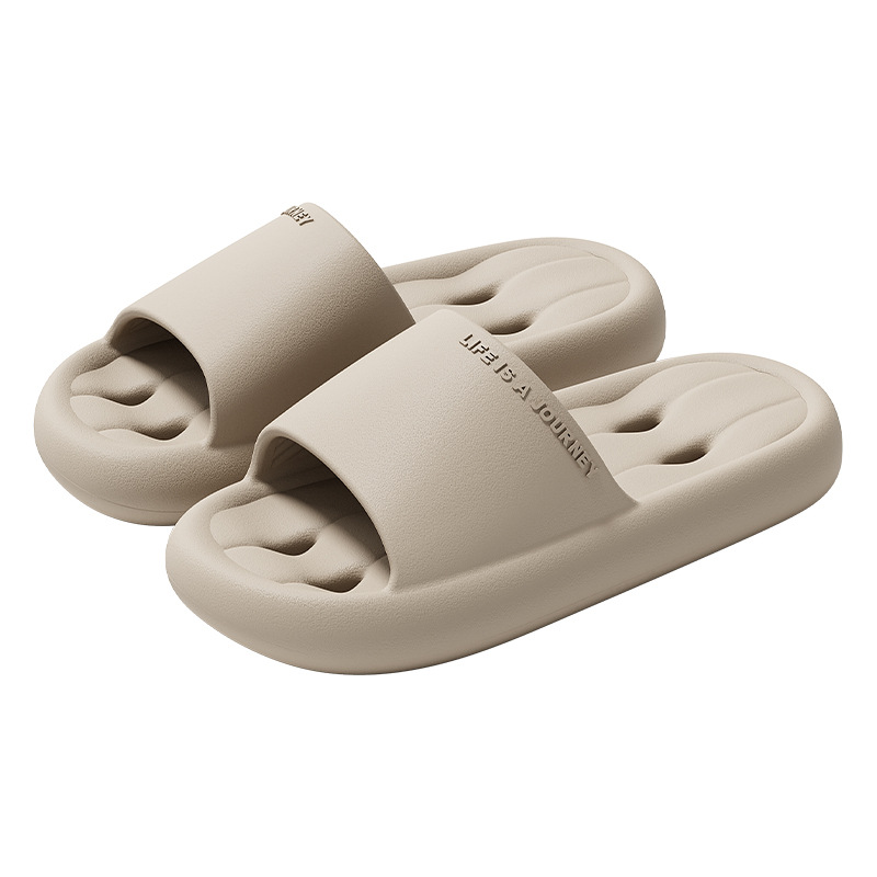 Pantofole traforate da donna per l'estate, adatte per uso domestico, alta qualità, per interni, antiscivolo in EVA per bagno e doccia da uomo._voghion.com