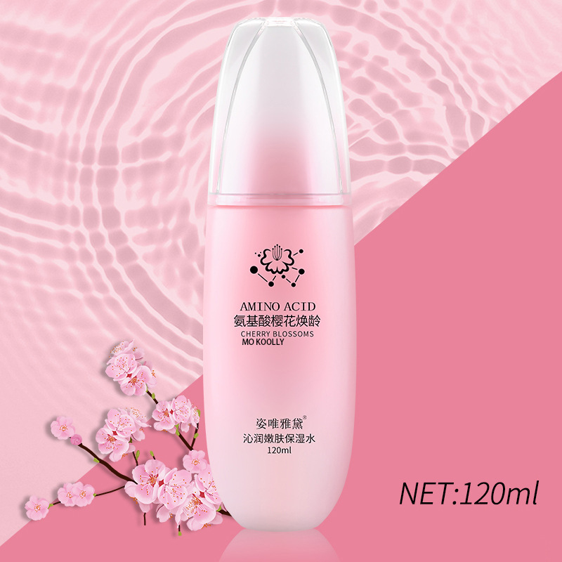 Wholesale Sakura Amino Acid Skincare Set Genuine Essence Lotion Toner Facial Cleanser Moisturizing Cosmetics Wholesale