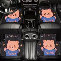 Универсальные коврики для автомобиля с милым рисунком, устойчивые к пятнам и износостойкие коврики с проволочными кольцами для домашнего использования, противоскользящие коврики, устойчивые к грязи и грязи.