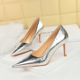 3391-A7 Retro European and American Style Banquet Women's Shoes Thin Heel High Heel Shallow Mouth Pointed High Heel Shoes Spring New Single Shoes