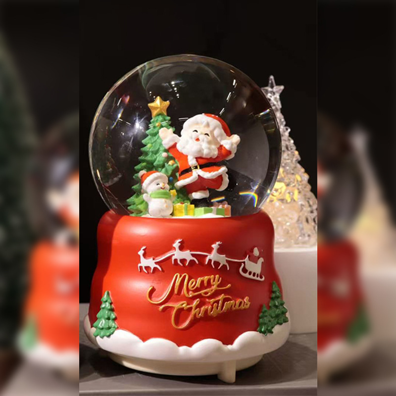 Nuevos regalos de Navidad luminosos bolas de cristal de nieve de agua decoraciones de Navidad al por mayor transfronterizas regalos para niños