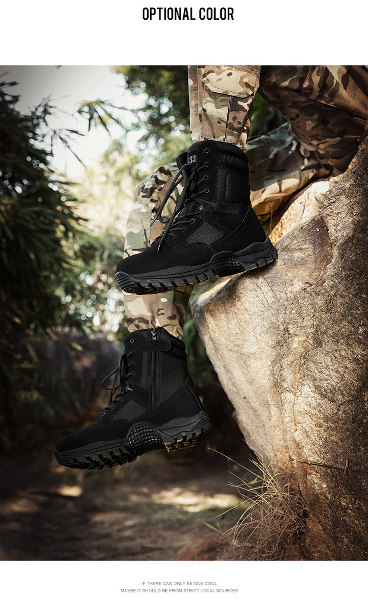 New outdoor special forces training boots large size for tactical boots men and women wear-resistant combat boots hiking desert hiking boots_voghion.com