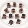 Gray frosted leopard print 1.5cm