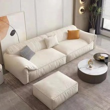 新款大象耳朵科技布沙发现代简约布艺沙发客厅小户型直排沙发