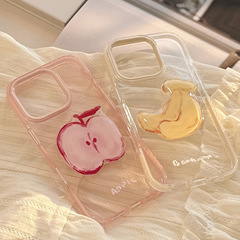 立体小水果适用iPhone16苹果17promax手机壳立体13代发11创意14软