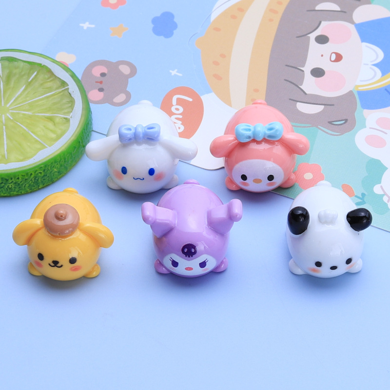 Mentir pequeño animal superficie brillante Nueva joyería de DIY refrigerador etiqueta engomada de la taza de agua accesorios de resina de material de joyería