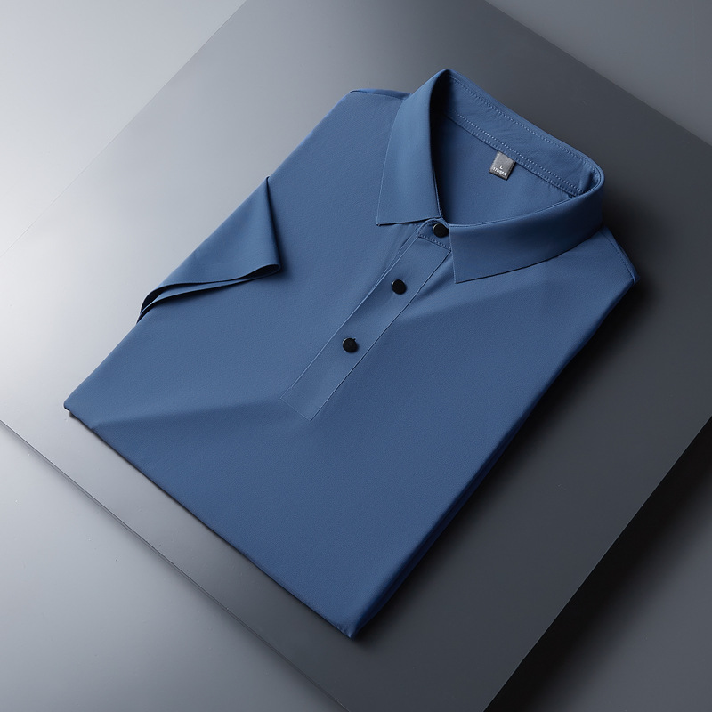 21 Colors Seamless Polyamide Ice Silk Short-sleeved Men's Polo Shirt Men's High-end Polo Shirt Short-sleeved Men's Polo Shirt 21 Colors Seamless Polyamide Ice Silk Short-sleeved Men's Polo Shirt Men's High-end Polo Shirt Short-sleeved Men's Polo Shirt