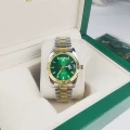 Dual Calendar - Two-Tone Gold Green