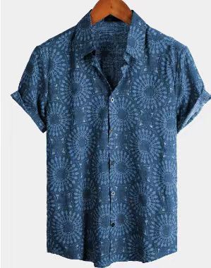 El verano Hawaiano de los hombres fronterizos del Amazonas imprimió la Fábrica de la fuente de la camisa de manga corta DINGZHI
