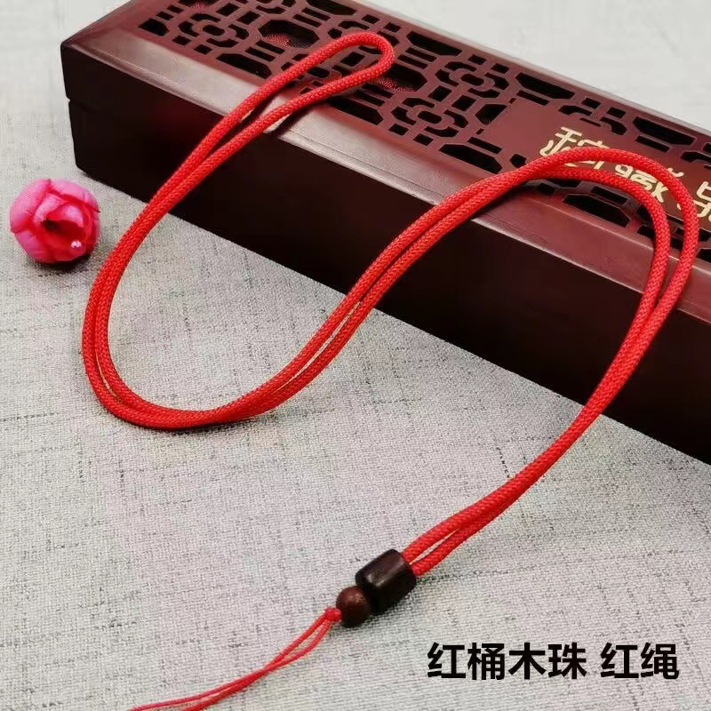 Red barrel wood red fixed rope