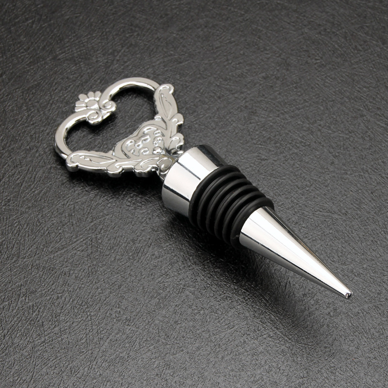 Tapón de botella de vino tinto tapa de aleación love regalo de boda estrella de mar en forma de corazón copo de nieve arte de preservación hermético juego de vino transfronterizo