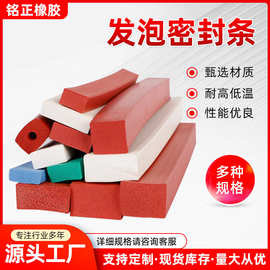 厂家供应硅胶发泡条硅胶密封条耐高温耐磨减震缓冲蒸箱烤箱硅胶条