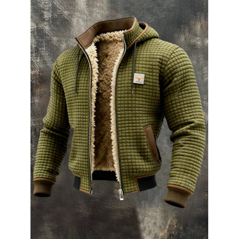 Europa y los Estados Unidos de la nueva explosión de ropa de hombre invierno chaqueta de invierno con chaqueta con capuchón gruesa