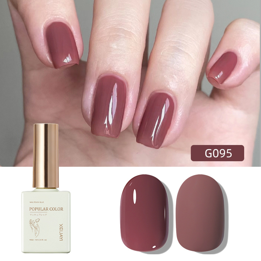 Solid color new white nail polish gel naked through nail shop special high nail polish lasting firm factory wholesale