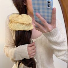 人気の花柄水玉模様のヘアゴム、かわいい女の子の丸いヘアゴム、エレガントなヘアロープ、シンプルなポニーテールヘアロープヘアアクセサリー
