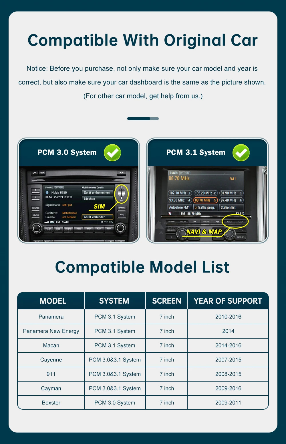 Wireless Carplay Car-Machine Interconnection Is Suitable for Porsche Pcm3.0 Pcm3.1 Decoder Module Decoder