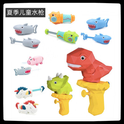 新款恐龙水枪亚马逊跨境热卖玩具创意卡通喷水枪宝宝户外戏水玩具|ms