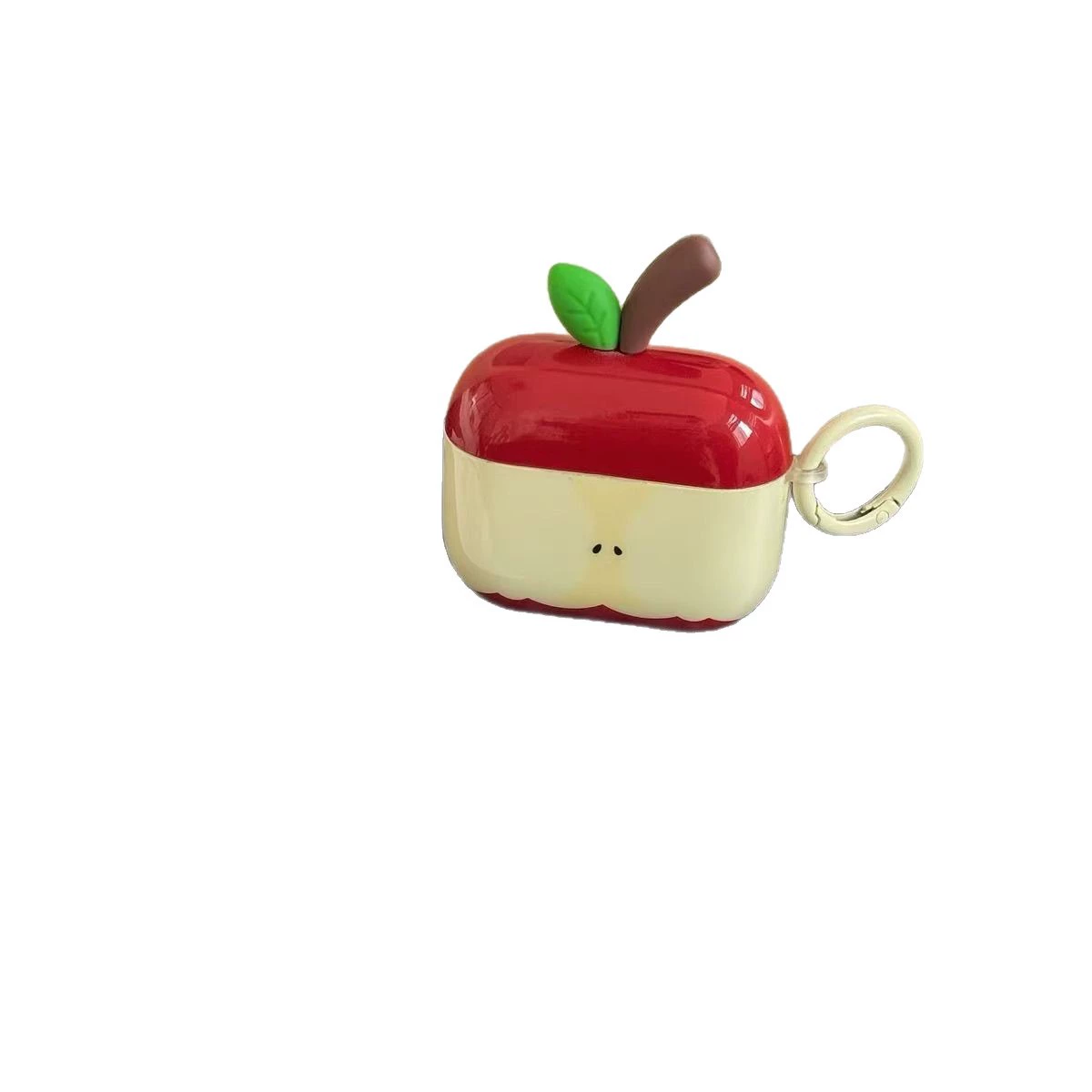 Защитный беспроводной чехол (совместим с Apple) для AirPods 1/2/3/4 и Pro/Pro2/Pro3 — с подвеской-яблочком или кольцом
