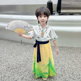 六一儿童幼儿园小学生国学服唐装民国风女童中国风古风表演演出服