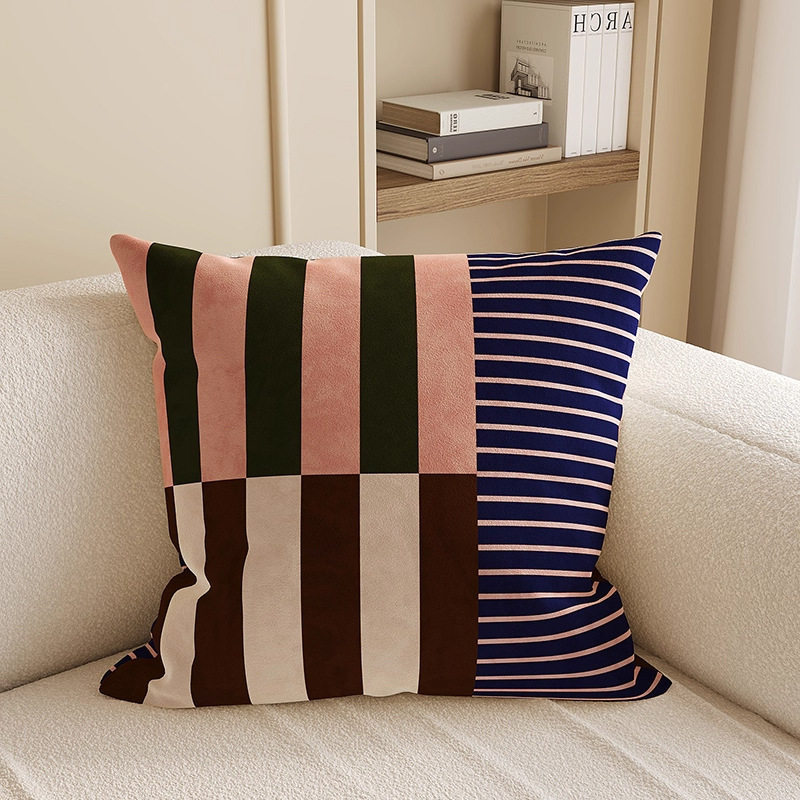 almohada de soporte de estilo francés de lujo ligera almohada de cintura de tela cama de sala de estar sofá almohada de soporte almohada de base