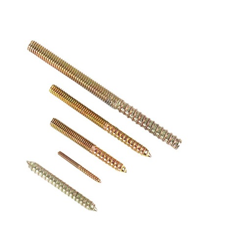 Single-point double-headed tooth metric m4m5m6m8m10 dining table sofa foot stair handrail pre-embedded self-tapping nail double-headed tooth
